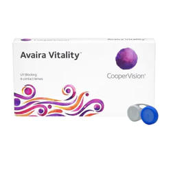Lente De Contato Avaira Vitality Coopervision Miopia Hipermetropia + Estojo Brinde