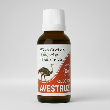 Óleo de Avestruz 30ml Hidratação Saúde e Bem-Estar