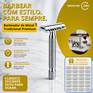 Aparelho de Barbear Articulado Clássico Retrô Antigo Para Barbeador Com Lâmina Afiado em Oferta na Shopee