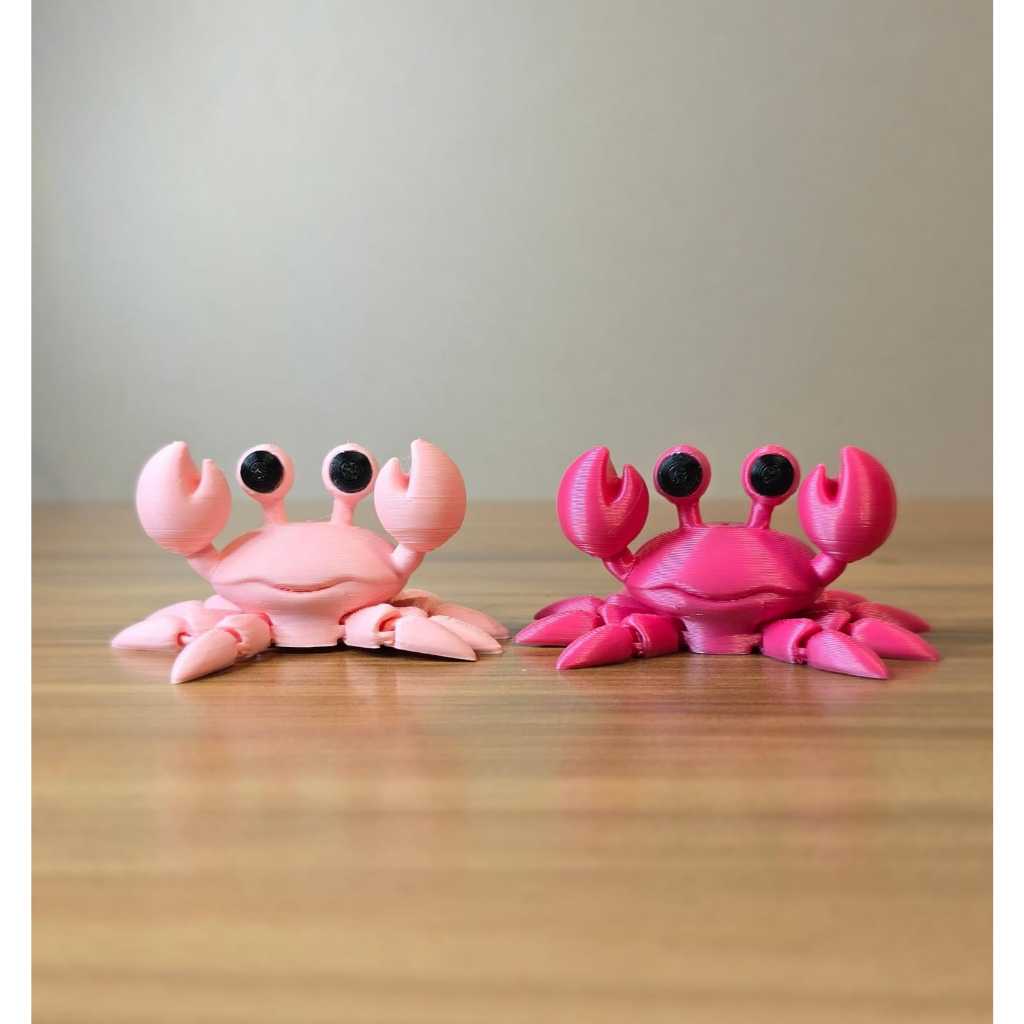 Escultura Decorativa Caranguejo Articulado – Impressão 3D