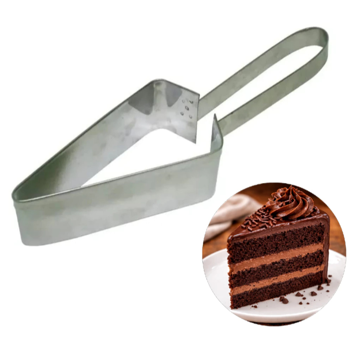 Pegador e Fatiador de Bolos e Tortas Grande 14cm em Aço Inox