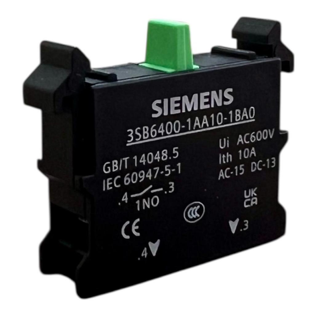 Bloco Contato P/ Botão 3SB6 3SB6400-1AA10-1BA0 1NA Siemens
