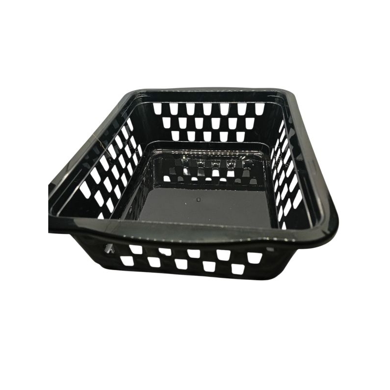 Cesto Cestinha Organizadora Multiuso Transporta Tudo Preto, Incolor, Branco  | 2.300ml  26cmX19cmX7cm