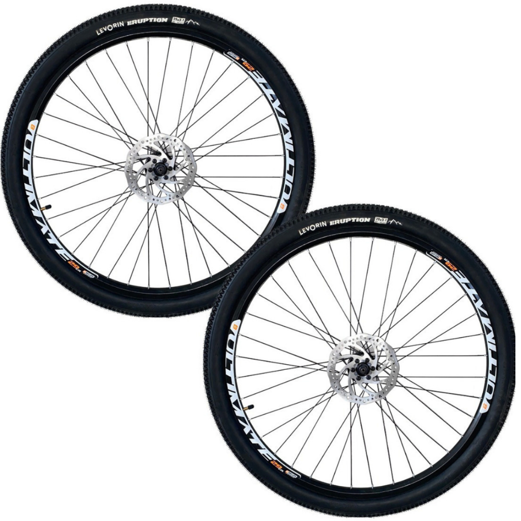 Par Roda Aro 29 Bike C/ Disco Blocagem Pneu E Camara Mtb