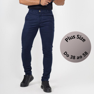 Calça Alfaiataria Masculina Slim Sarja Com Elastano Social Esporte Fino Premium Luxo Do 38 Ao 58 em Oferta na Shopee