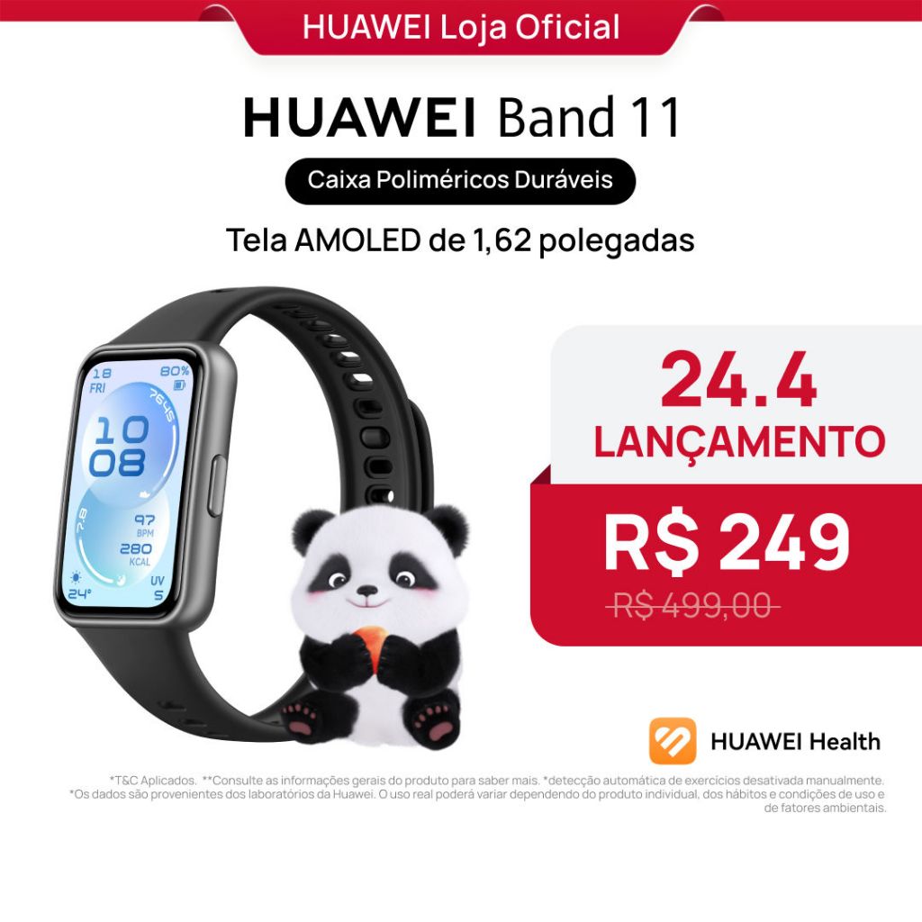 Imagem HUAWEI Band 11 | Smartwatch Relogio | Monitoramento Aprimorado do Sono | Bem-estar Emocional