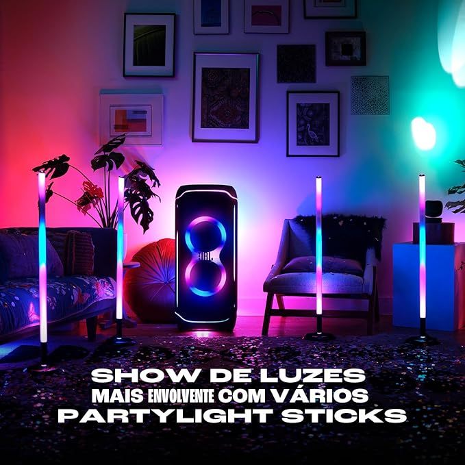 Luz para Festa JBL Portátil PartyLight Sticks Show de Luzes - Preto · foto 2
