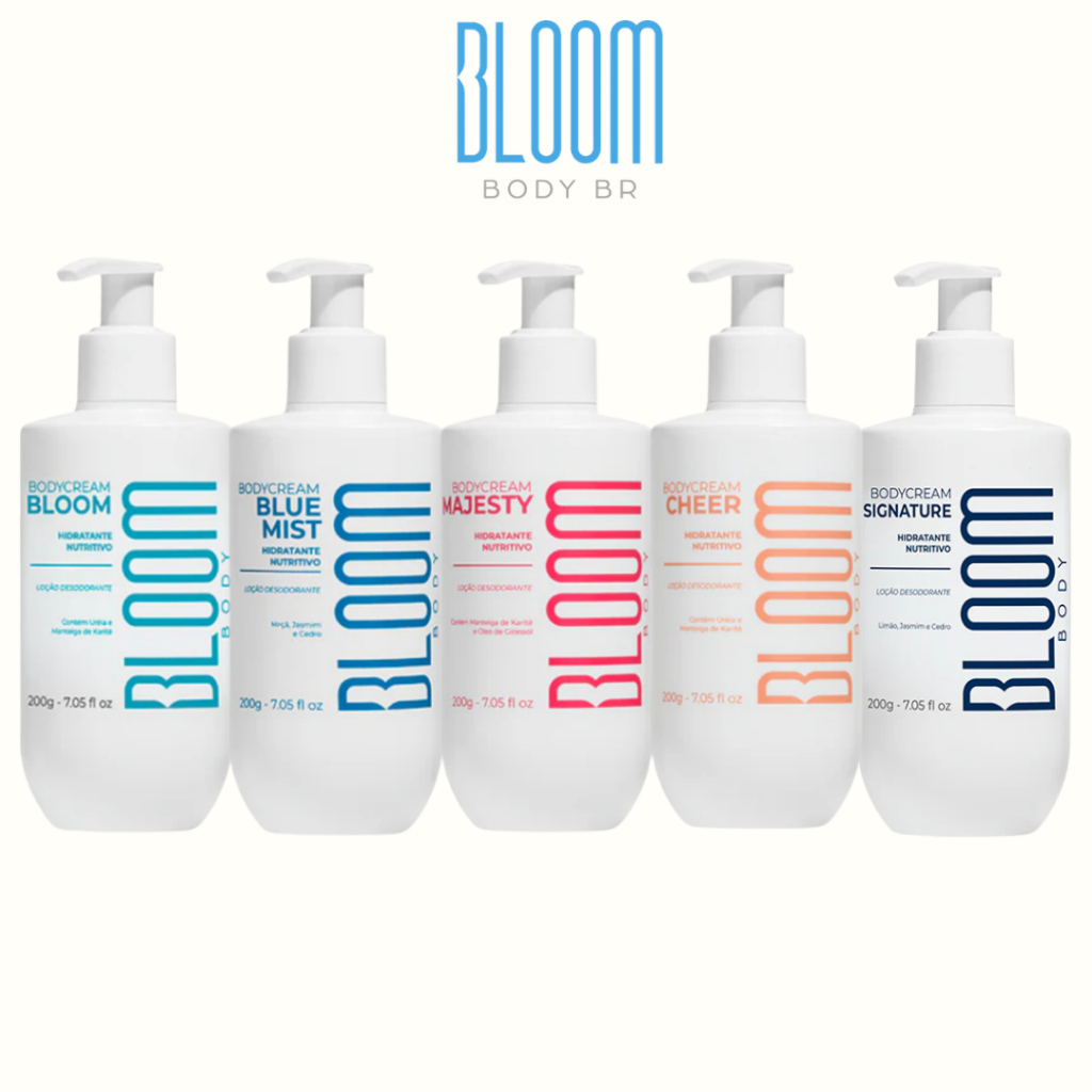 Body Cream Bloom Loçao Hidratante Desodorante Corporal - 200ml