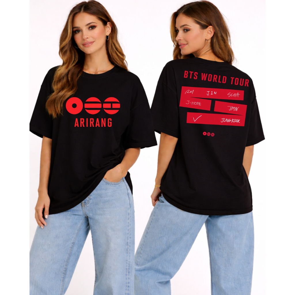 Camiseta BTS Arirang Lançamento Novo Álbum Comeback Army K-pop Show