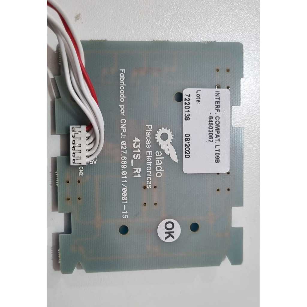 PLACA INTERFACE LAVADORA ELETROLUX LT09 B 64503062 7220138 (ALADO)