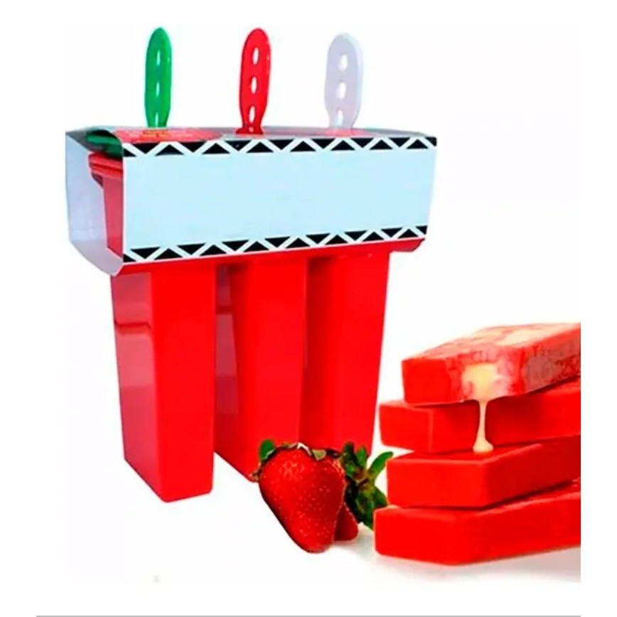 Super Forma sorvete picole Original 3 Paleta Mexicanas C/recheador Gr