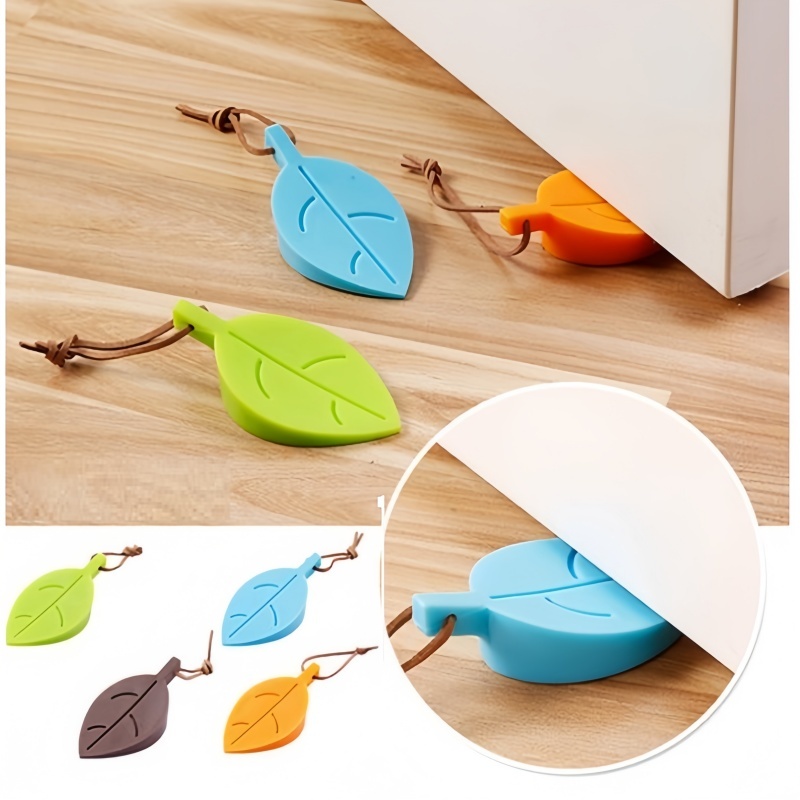 Parador De Porta Folha Prendedor Silicone Peso Trava Protetor Decoração.
