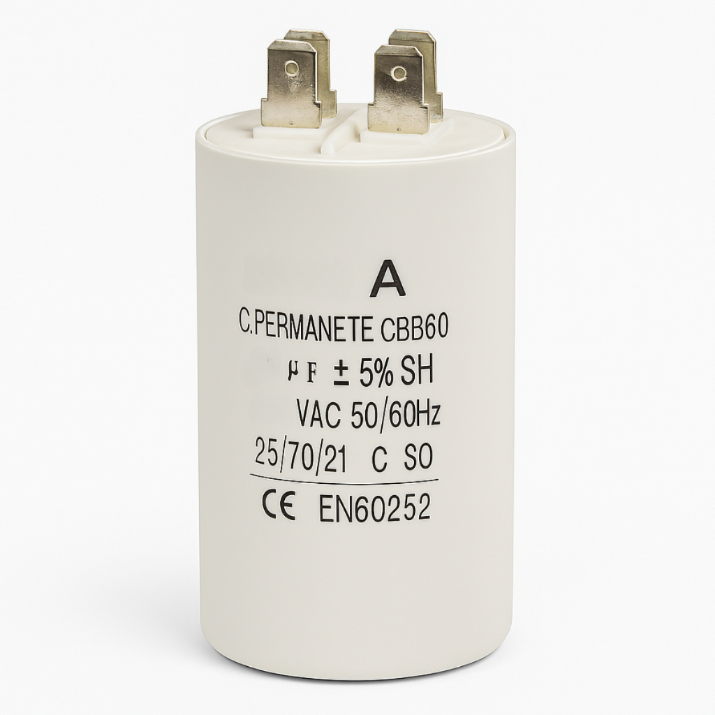 Capacitor Permanente 15uF 250V Motor Elétrico 60Hz Ventilador Exaustor