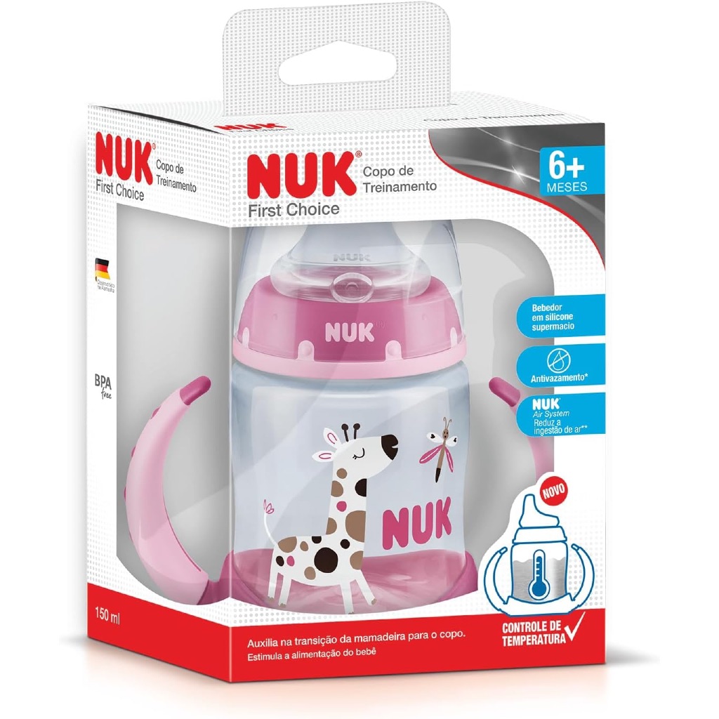 Copo De Treinamento First Choice Rosa 150 Ml NUK