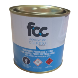 Cola de Contato Fcc Dun Dun 200g Forte Multiuso Grama Sintética Couro Madeira Sapateiro Tapeceir MDF