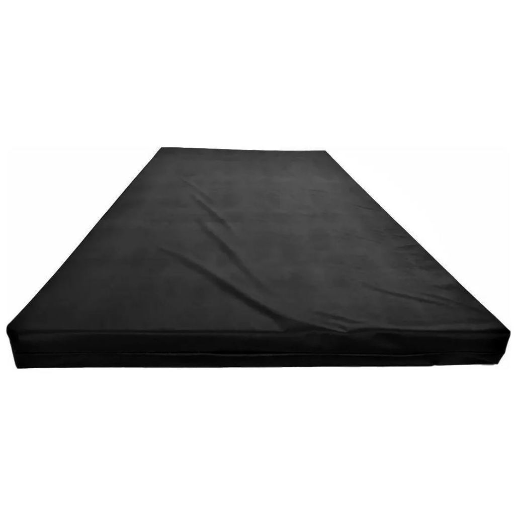 Colchonete Ginástica Fitness Dobrável Preto - Alta Densidade para Yoga Pilates e Treino em Casa