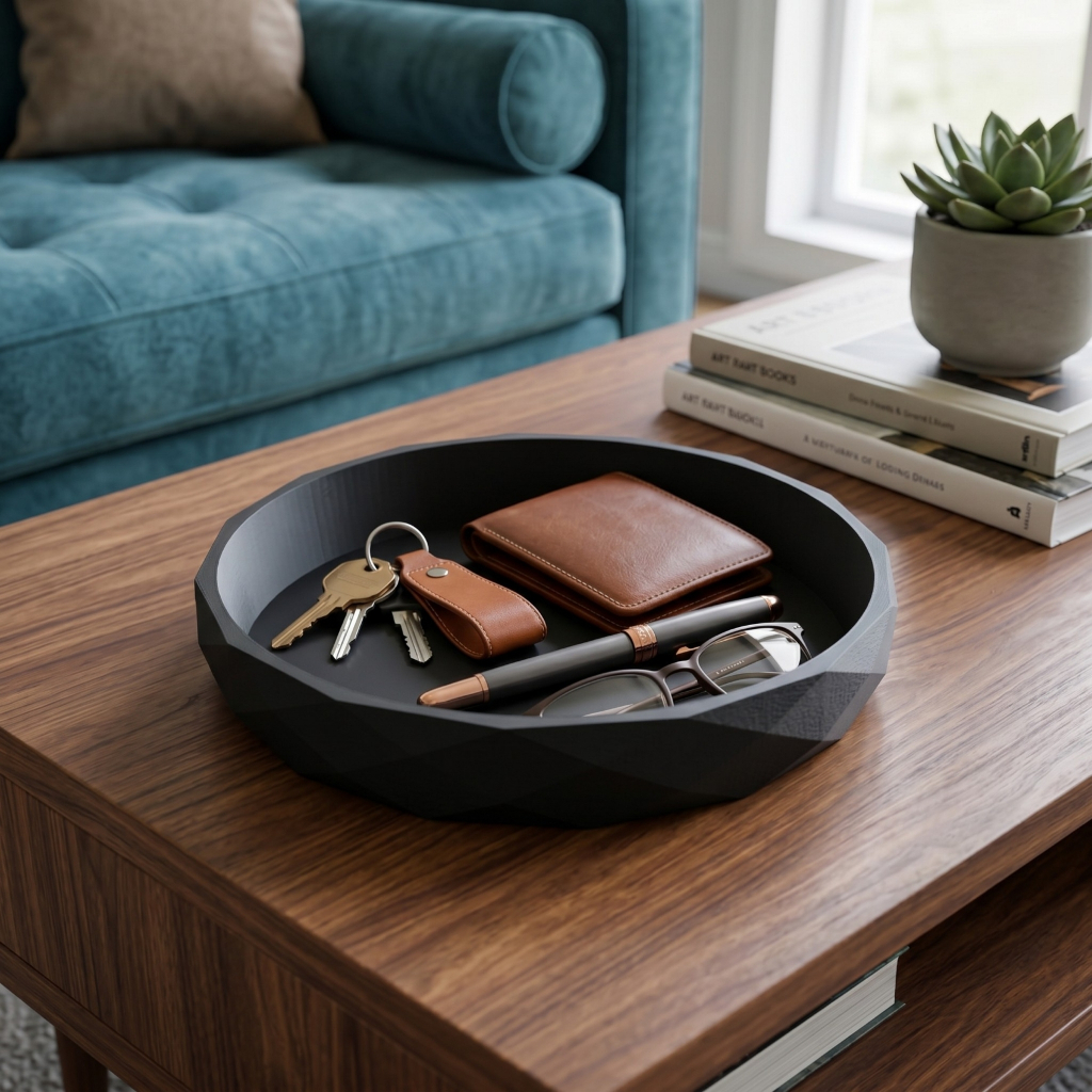 Bandeja Decorativa de Mesa Porta Objetos para Sala e Escritório