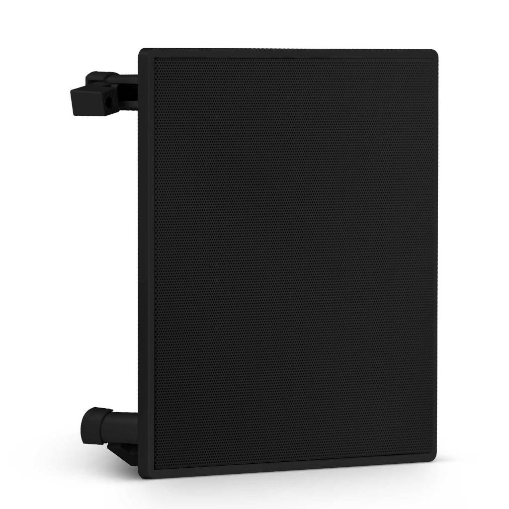 Caixa de Som Embutir Frahm 6” 50W RMS Quadrada Preta Arandela Som Ambiente