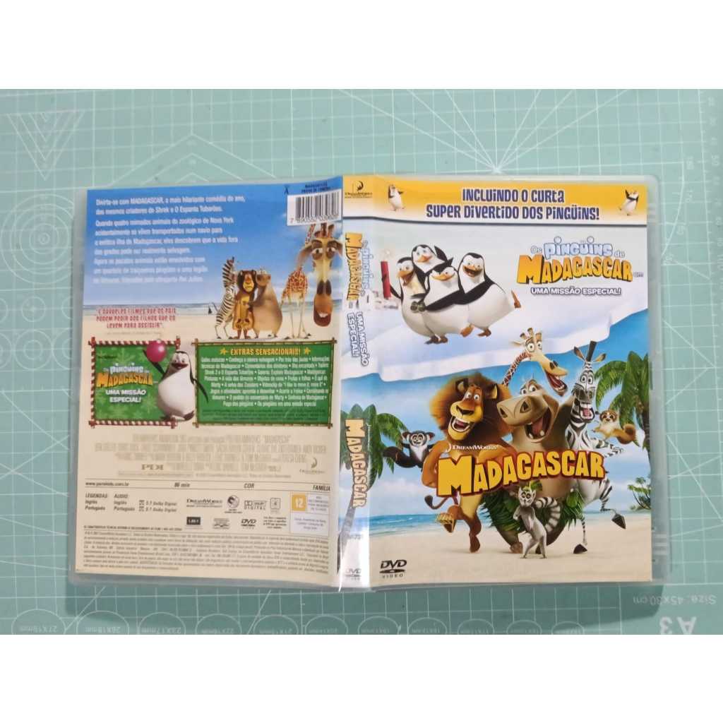 DVD Madagascar / Os pinguins de Madagascar uma missão especial