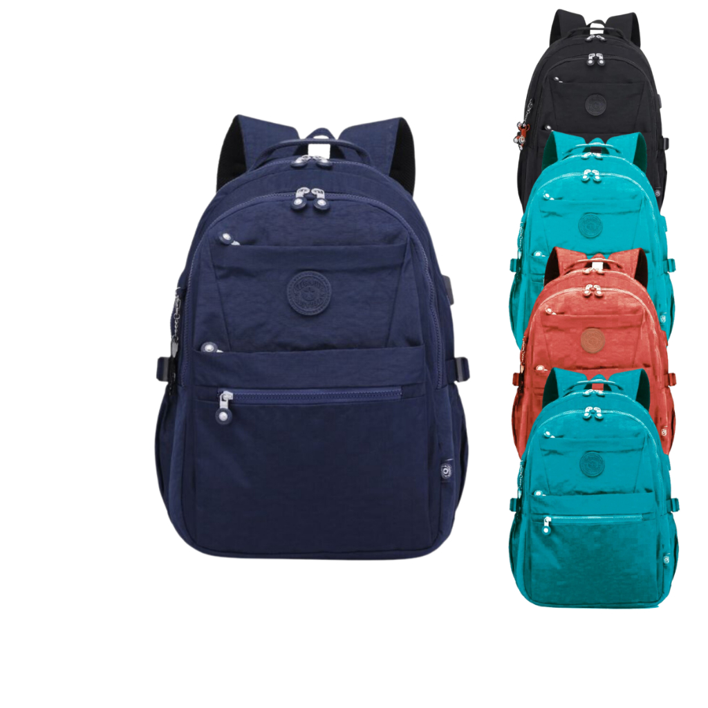 Mochila feminina para Notebook de Nylon Tactel Executiva Escolar Reforçada Faculdade Antifurto