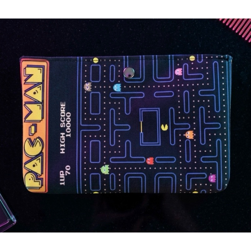 Clutch Estampada Pop 90s Pac man game retro Bolsa de Mão ou Necessaire Criativa e Exclusiva