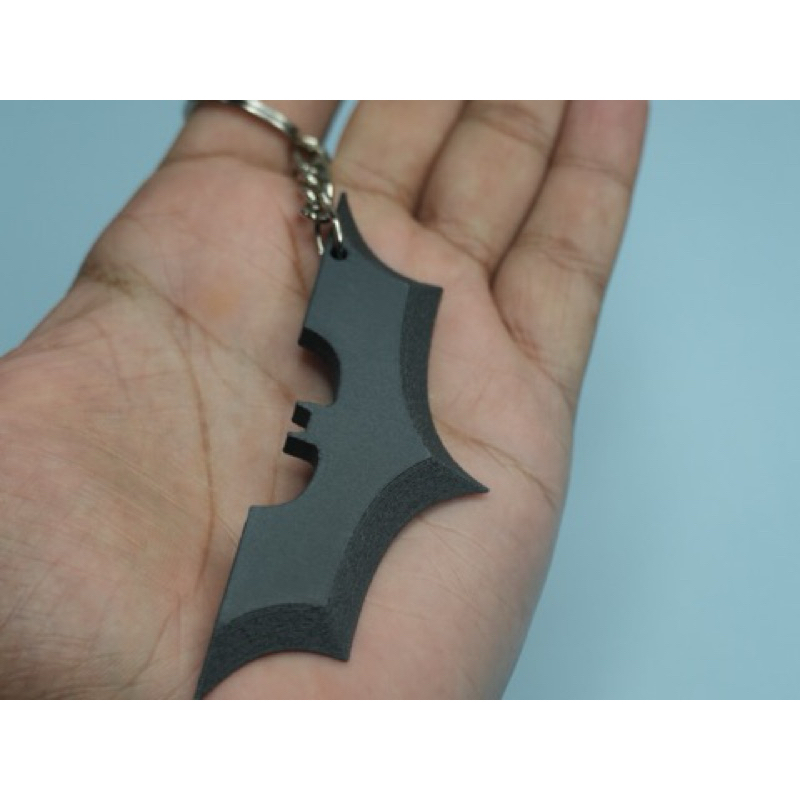 Chaveiro logo do Batman feito em impressora 3D Preto