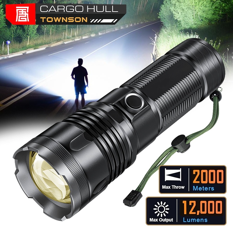 Lanterna Tática Laser LED Super Hiper Potente 2000 Metros Distância Profissional Policial / BM8516