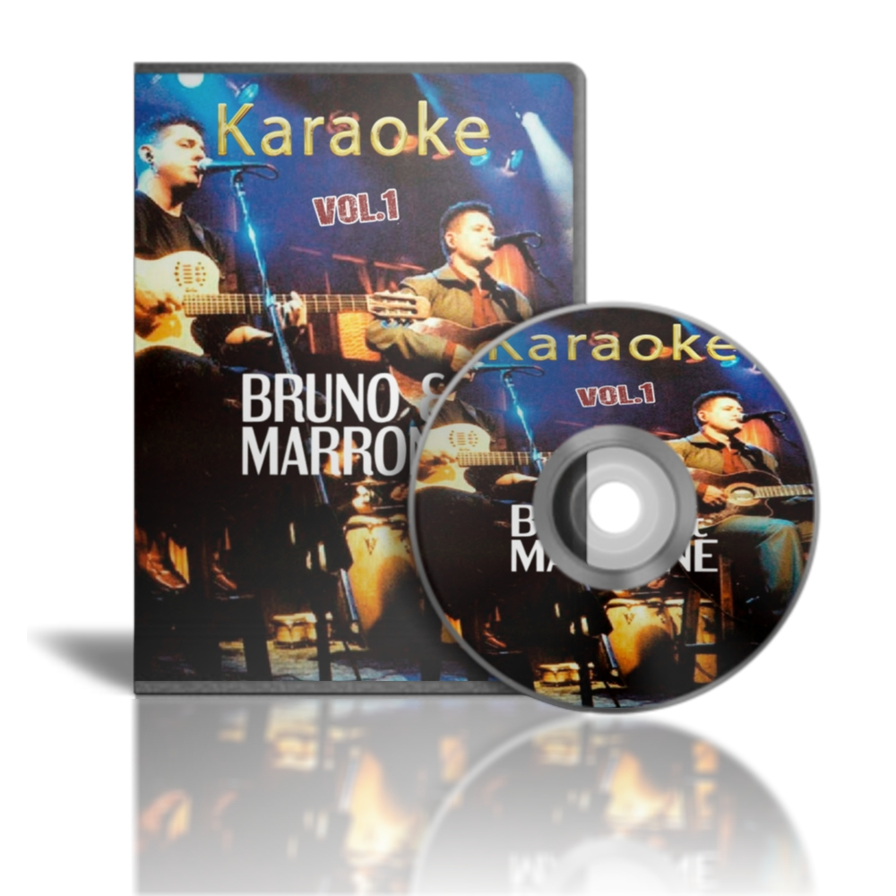 DVD KARAOKE - BRUNO E MARRONE VOL.1 - 48 MUSICAS REF 228