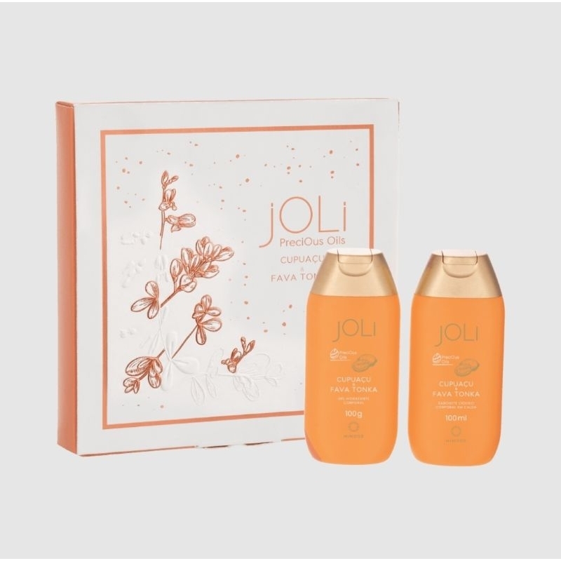 Kit Joli Cupuaçu e Fava Tonka Sabonete Líquido Corporal 100 ml + Hidratante Corporal 100 ml Hinode Dia das Mães