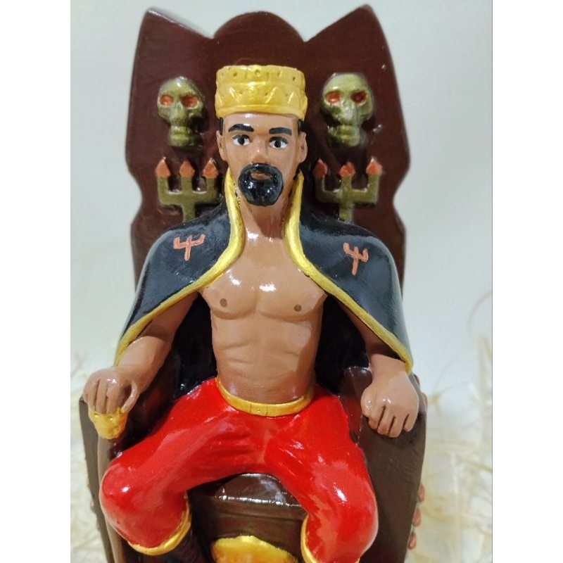 imagem de Exu Rei das 7 encruzilhadas 20cm