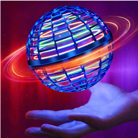 Bola Spinner Voadora LED Flutuante com Controle por Gestos e Efeito Boomerang