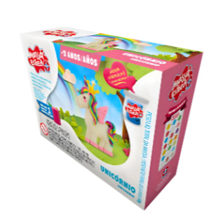 Massinha De Modelar Kit Unicórnios Massa Estrela