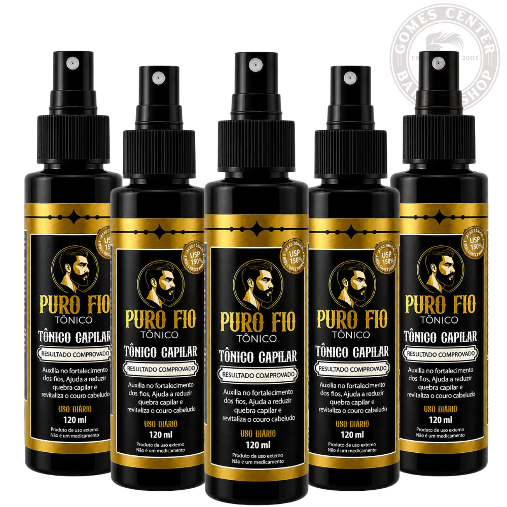 Kit 1 à 5x Tônico Capilar Antiqueda 120ml Escolha A Variação Crescimento Puro Fio Cabelo Barba