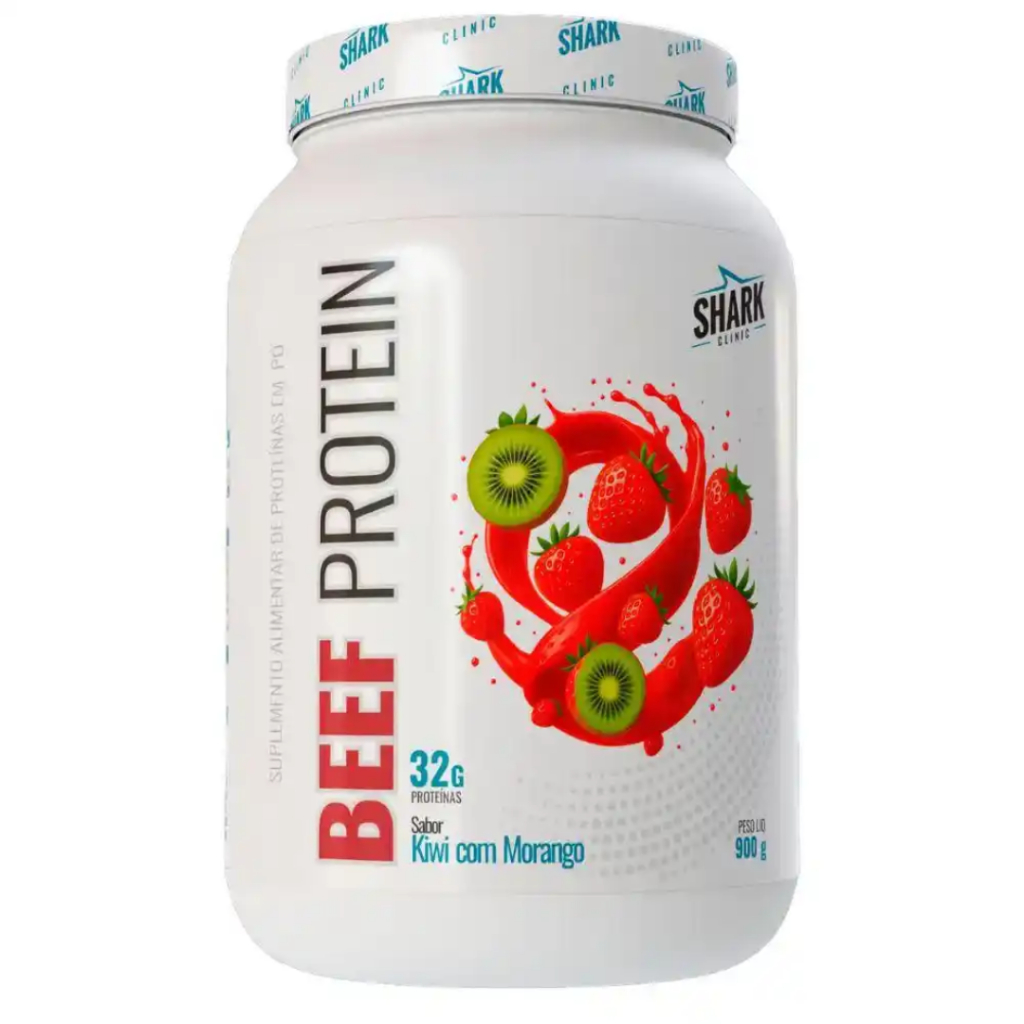 Beef Protein 900G - Sabor Morango Com Kiwi