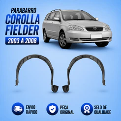 Parabarro Corolla Fielder Original ANO 2003 2004 2005 2006 2007 2008 Toyota