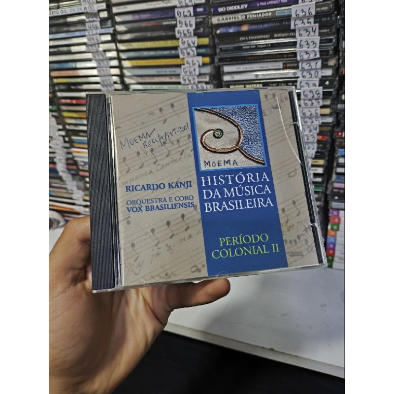 CD HISTÓRIAS DA MÚSICA BRASILEIRA - RICARDO KANJI - PERIODO COLONIAL II - CD Usado conservado - REF:CD 1283