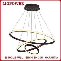 Lustre Pendente Moderno Luminária Teto LED Nordic Sala Jantar Bancada Cozinha Minimalista Decorativo