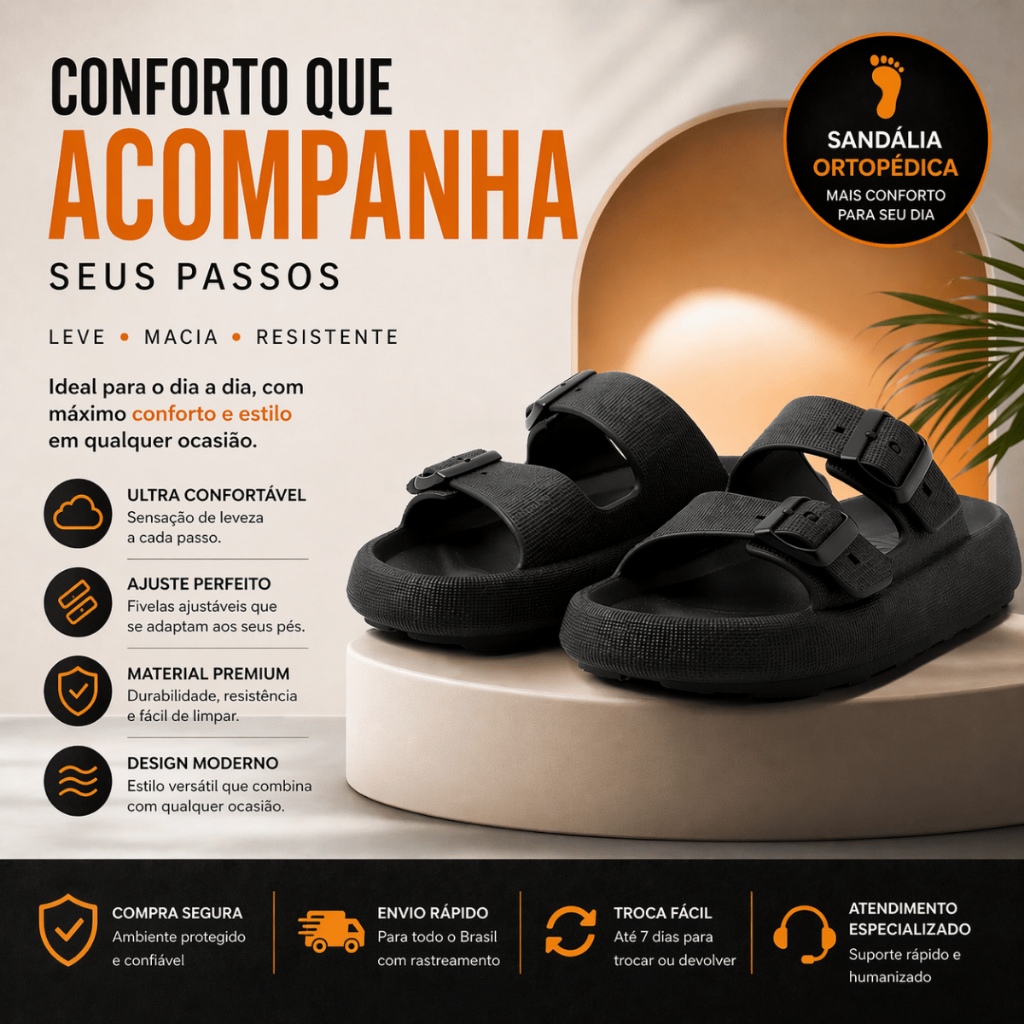 Chinelo Anatômico Birken Papete Ortopédico Masculino Feminina Chinelo Feminino Nuvem Slide Confortável Birken Fivela