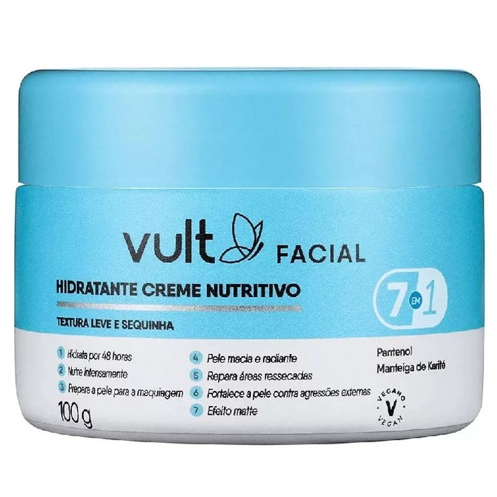 Creme Hidratante Facial Nutritivo Vult - 100g - Vult