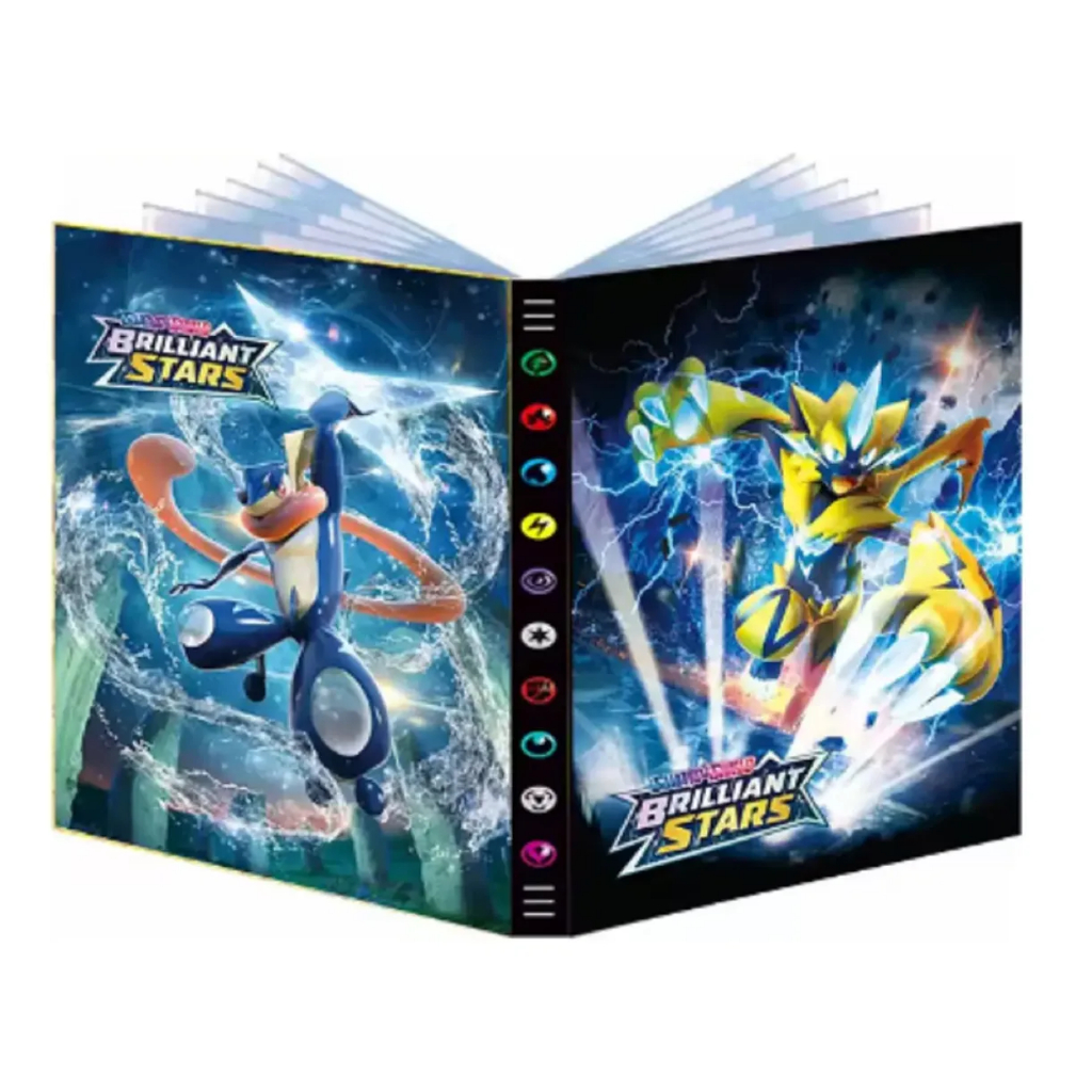Álbum Pasta Grande Pokémon Porta 432 Cartas Tcg Card Pikachu