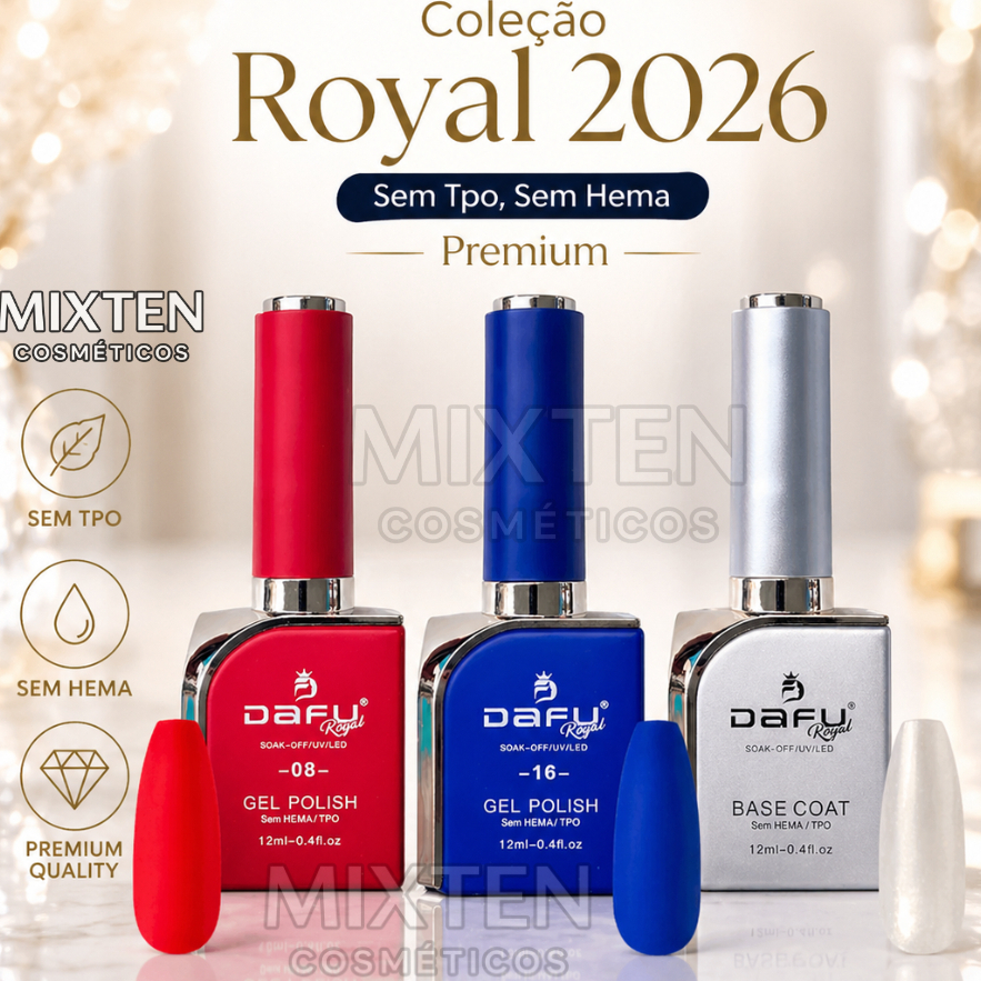 Esmalte em Gel 12ml Camada Única Coleção 2026 Sem Hema Sem TPO Unhas de Gel Profissional Cores Novas Dafu Royal