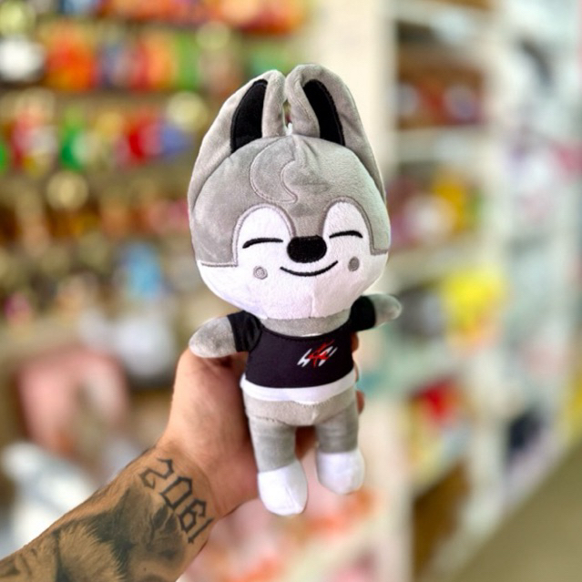 Pelúcia Stray Kids SKZOO 25cm Kpop Wolf Chan Bang Chan BokAri Felix Plush Macia Antialérgica Presente Fandom