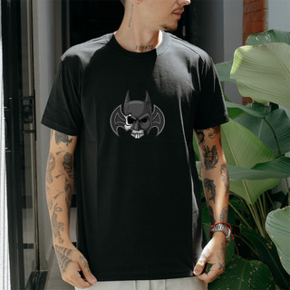Camiseta Casual 100% Algodão Premium Estampada Batman