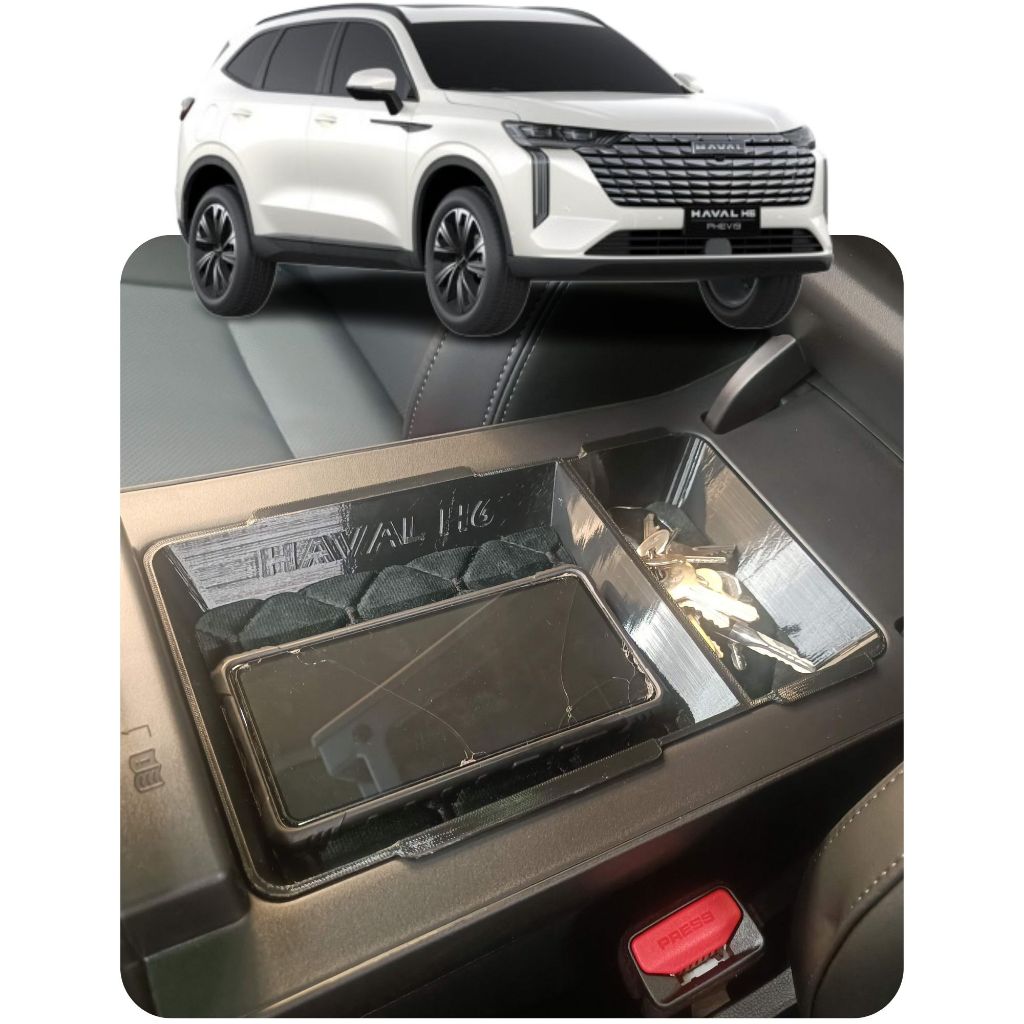 Organizador Console Apoio de Braço Porta Objetos GWM HAVAL H6 2026 2027 Bandeja Interna