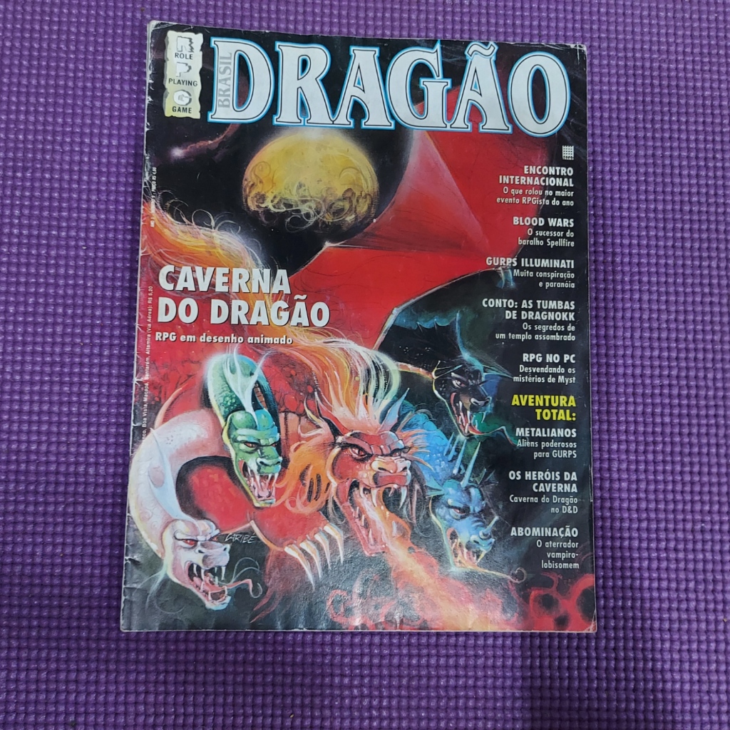 DRAGÃO BRASIL N: 09 ANO 01 CAVERNA DO DRAGÃO REVISTA PT BR TRAMA *RARIDADE!!!*