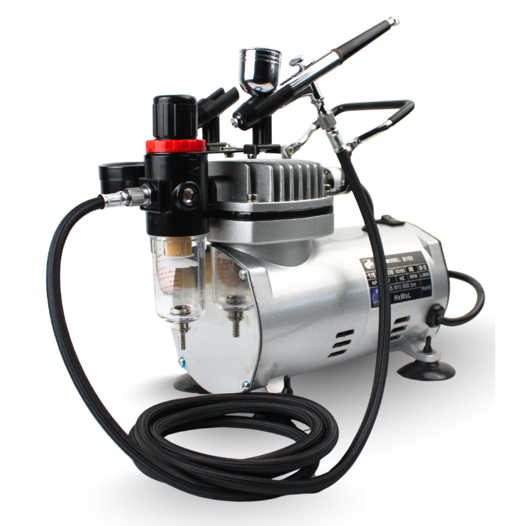 Kit Aerografo Compressor 110/220 Profissional + Aerografo