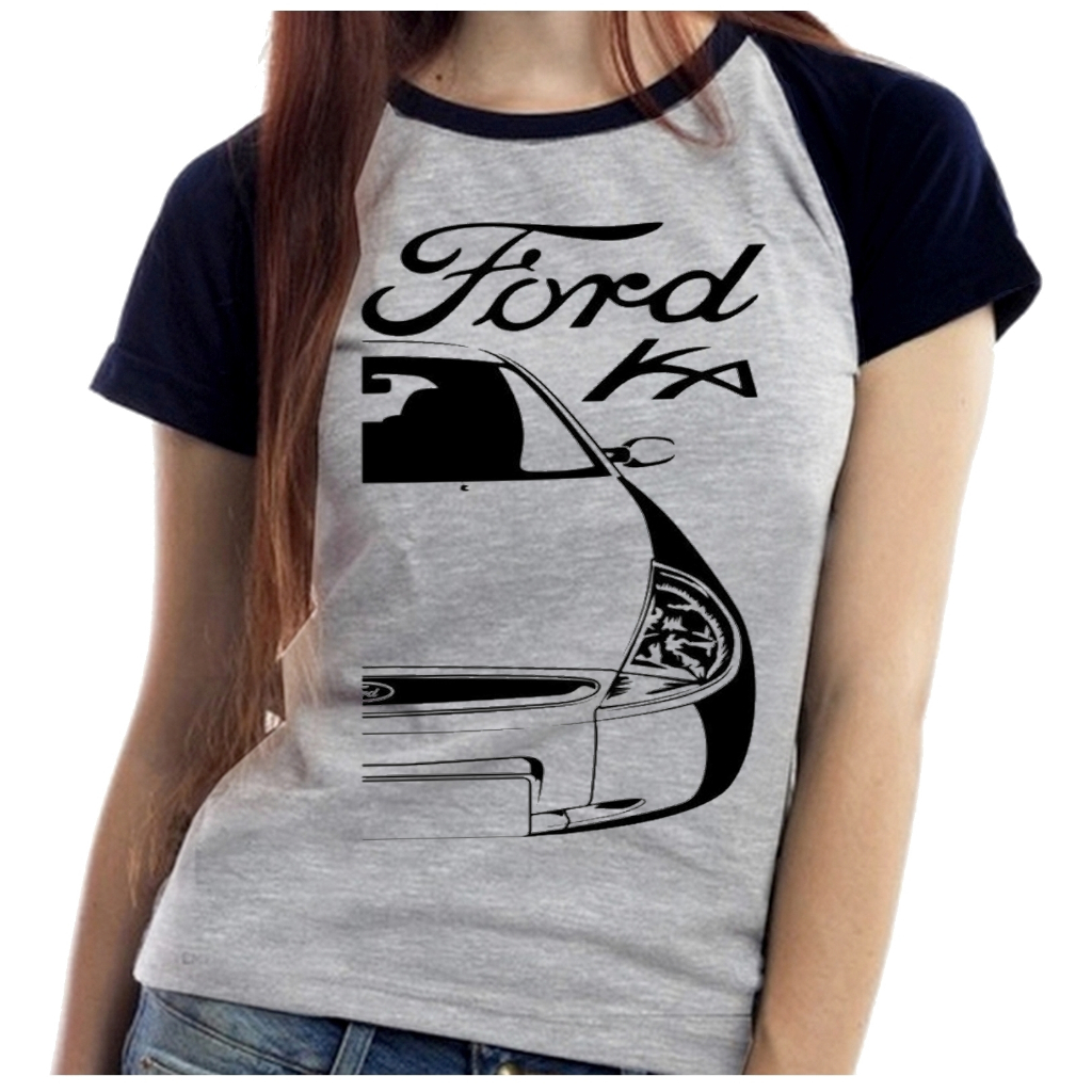 Baby Look Blusa Feminina ou Camiseta Unissex Ford ka carro antigo 1998