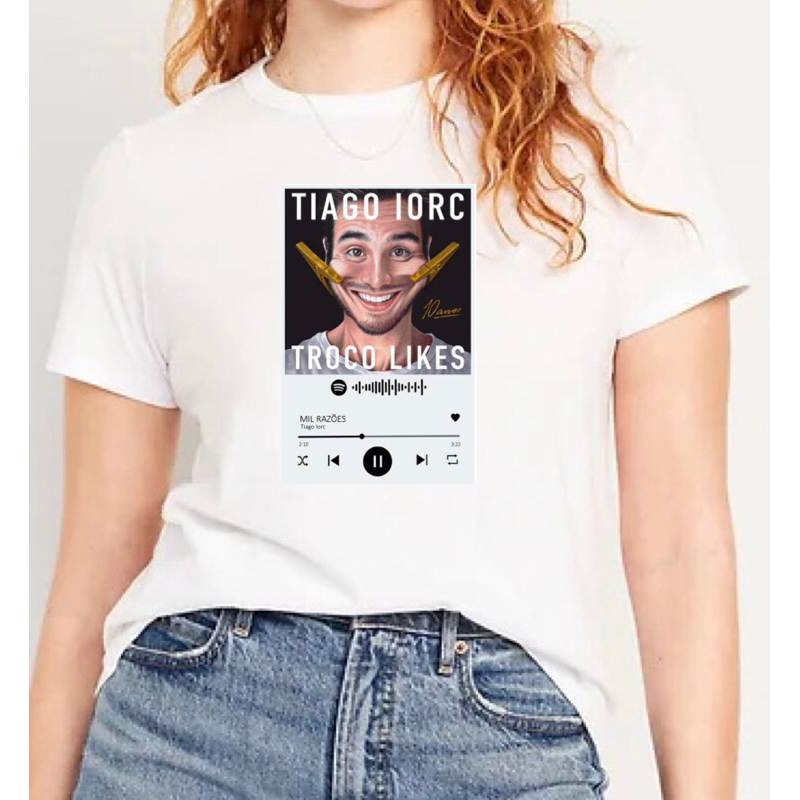 camiseta Troco Likes Tiago Iorc