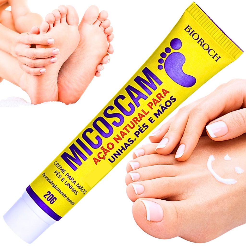 Micoscam para Unhas Amarelas Unhas Fracas Cuidado unhas com micoses Fortalecedor de Unhas