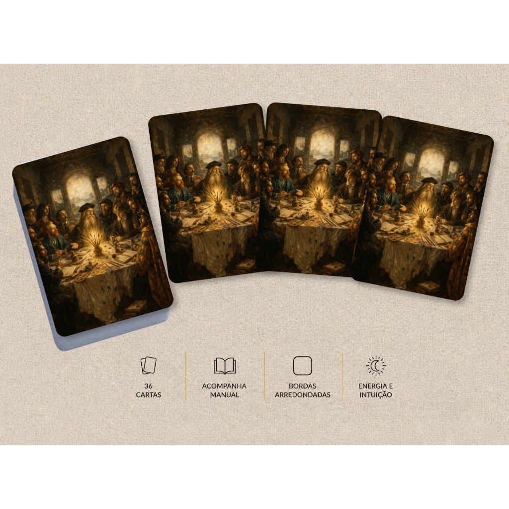 Tarô Baralho Cigano Lenormand Ateliê do Destino | Deck Artístico Inspirado em Pintores Famosos